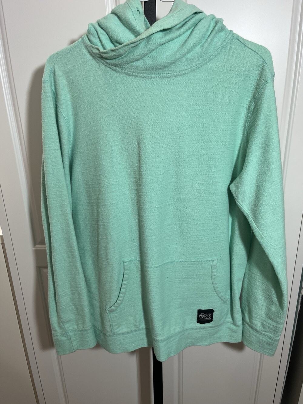 Mint Green Women’s Black Jack Hooded Pullover Size Medium